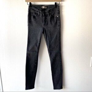 madewell washed black skinny skinny